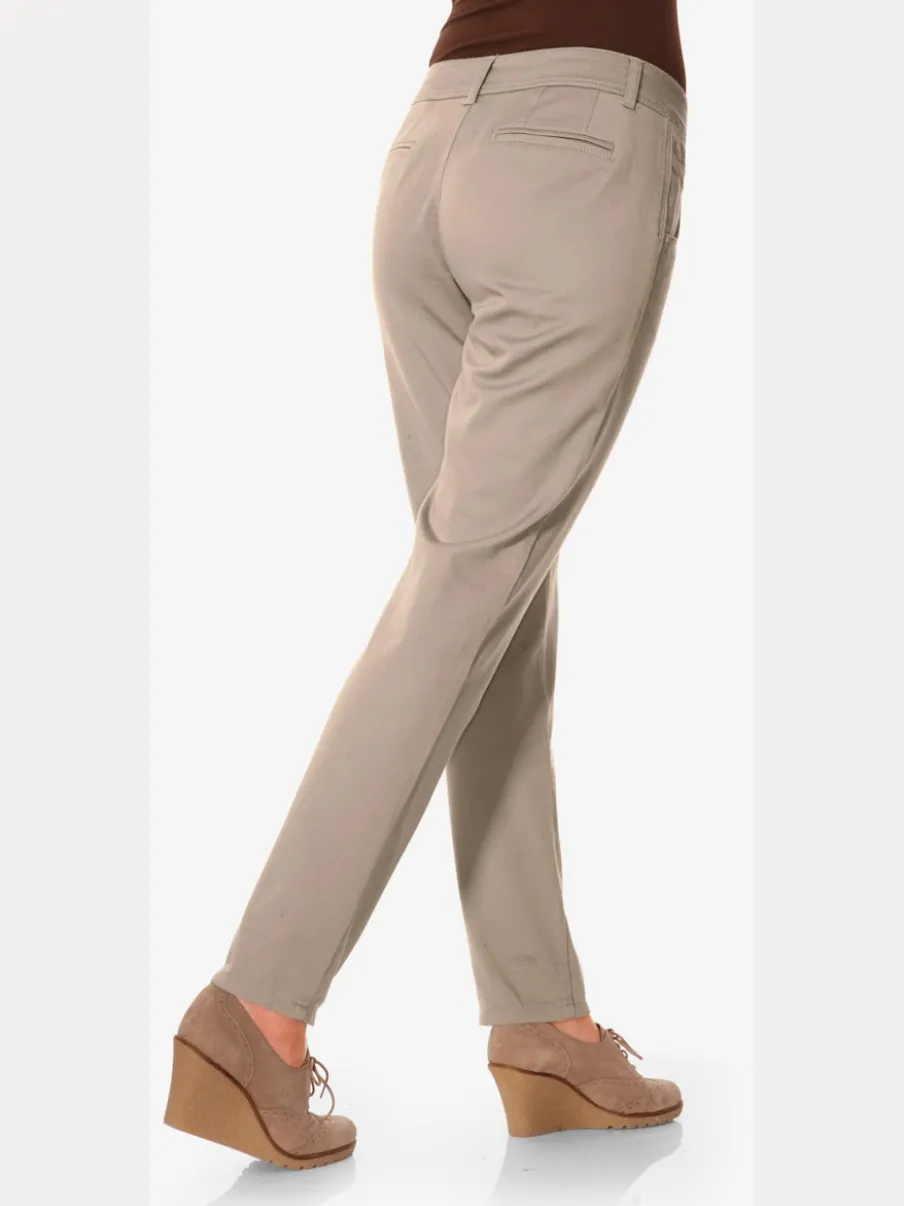 Pantalons chinos confortables avec poches fendues faciles à associer