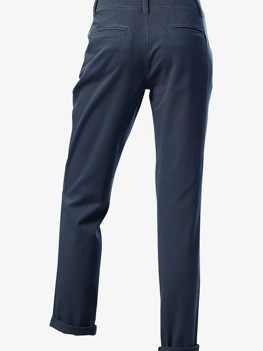 Pantalons chinos confortables avec poches fendues faciles à associer