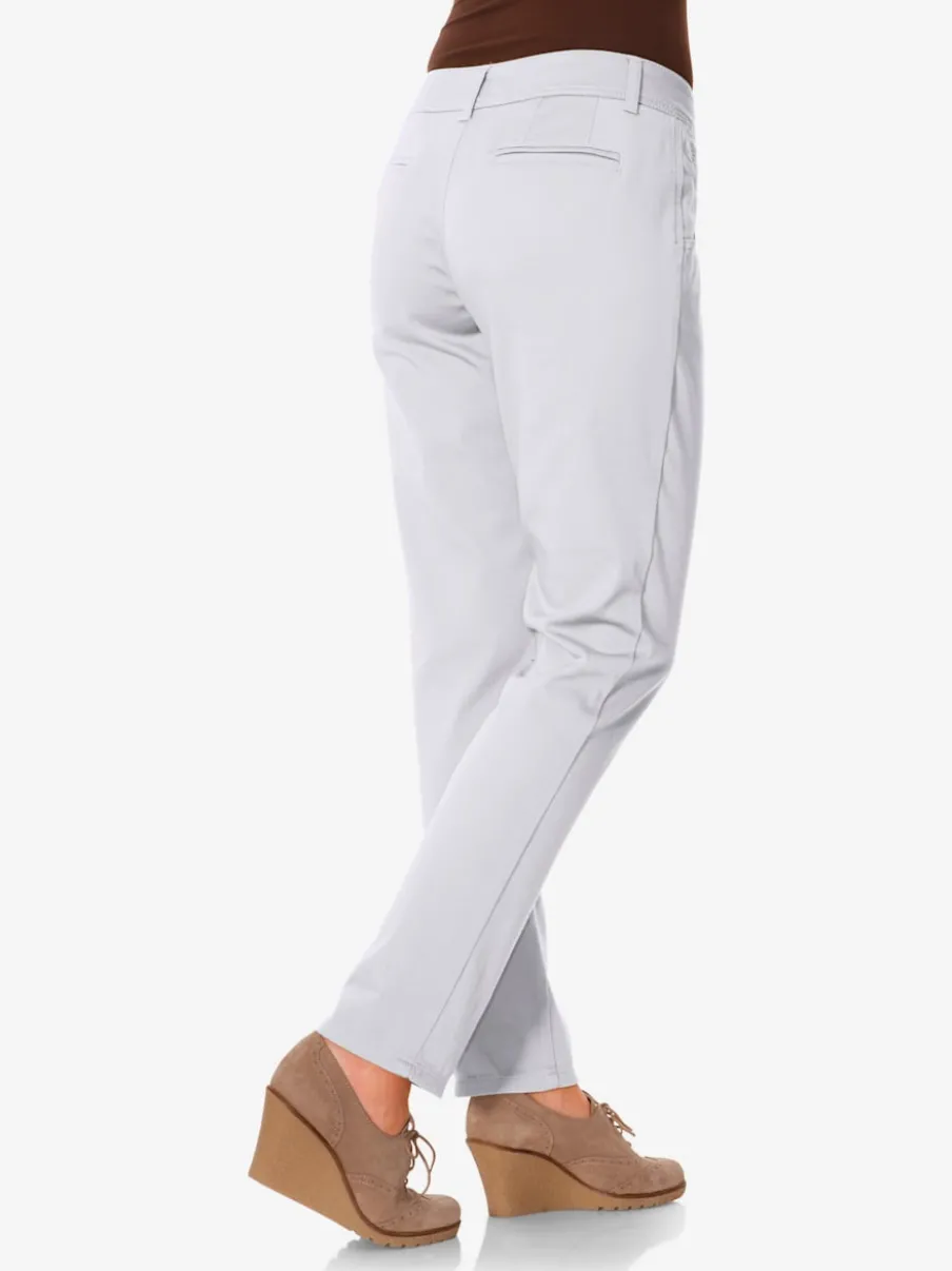 Pantalons chinos confortables avec poches fendues faciles à associer