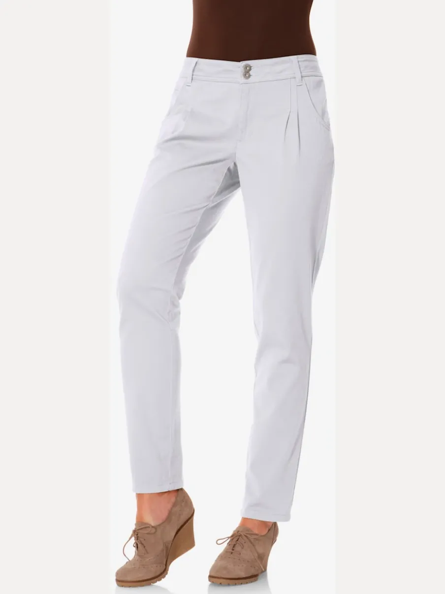 Pantalons chinos confortables avec poches fendues faciles à associer