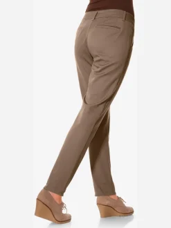 Pantalons chinos confortables avec poches fendues faciles à associer