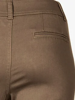 Pantalons chinos confortables avec poches fendues faciles à associer