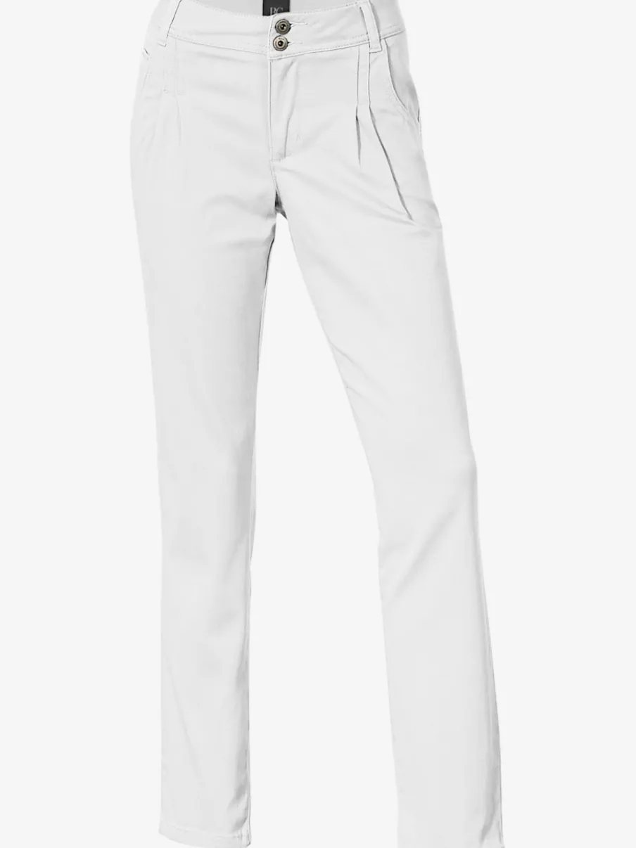 Pantalons chinos confortables avec poches fendues faciles à associer