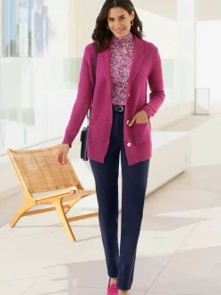 Pantalons chinos extensibles avec ceinture et poches pratiques