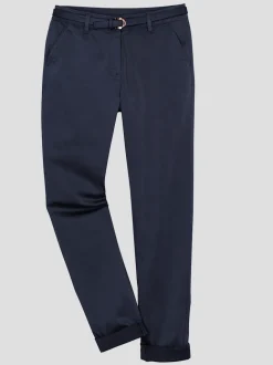 Pantalons chinos extensibles avec ceinture et poches pratiques