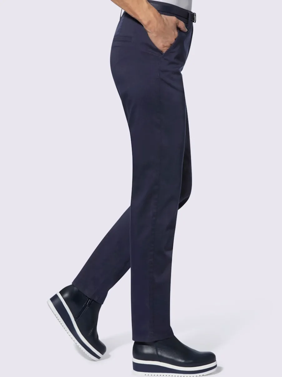 Pantalons chinos extensibles avec ceinture et poches pratiques