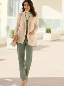 Pantalons chinos extensibles avec ceinture et poches pratiques