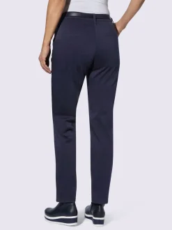 Pantalons chinos extensibles avec ceinture et poches pratiques