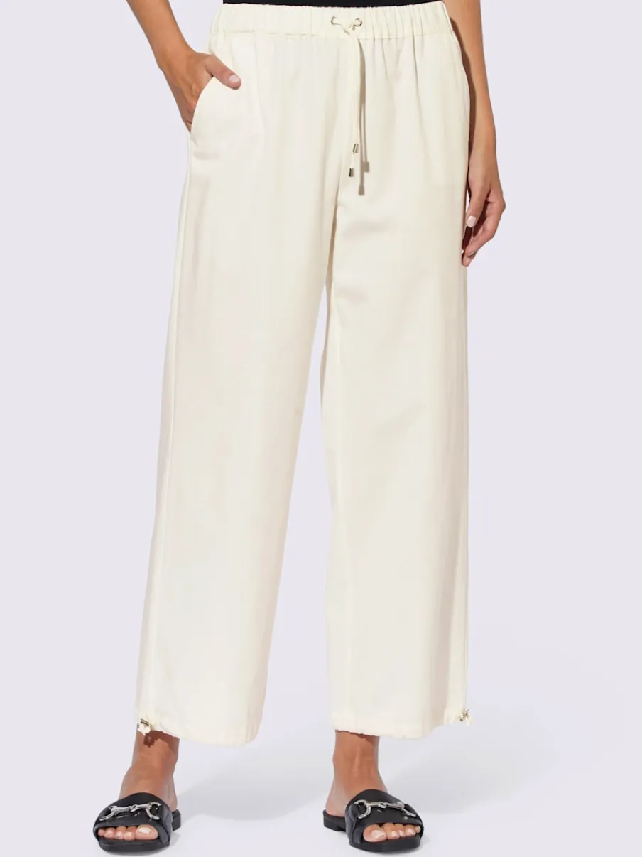 Pantalons confortables avec ceinture élastique et poches latérales
