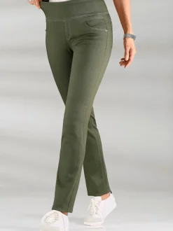 Pantalons confortables avec ceinture élastique et poches.