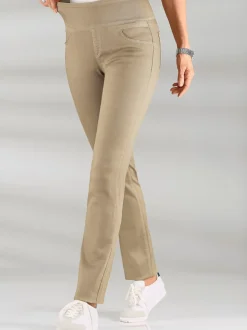 Pantalons confortables avec ceinture élastique et poches.