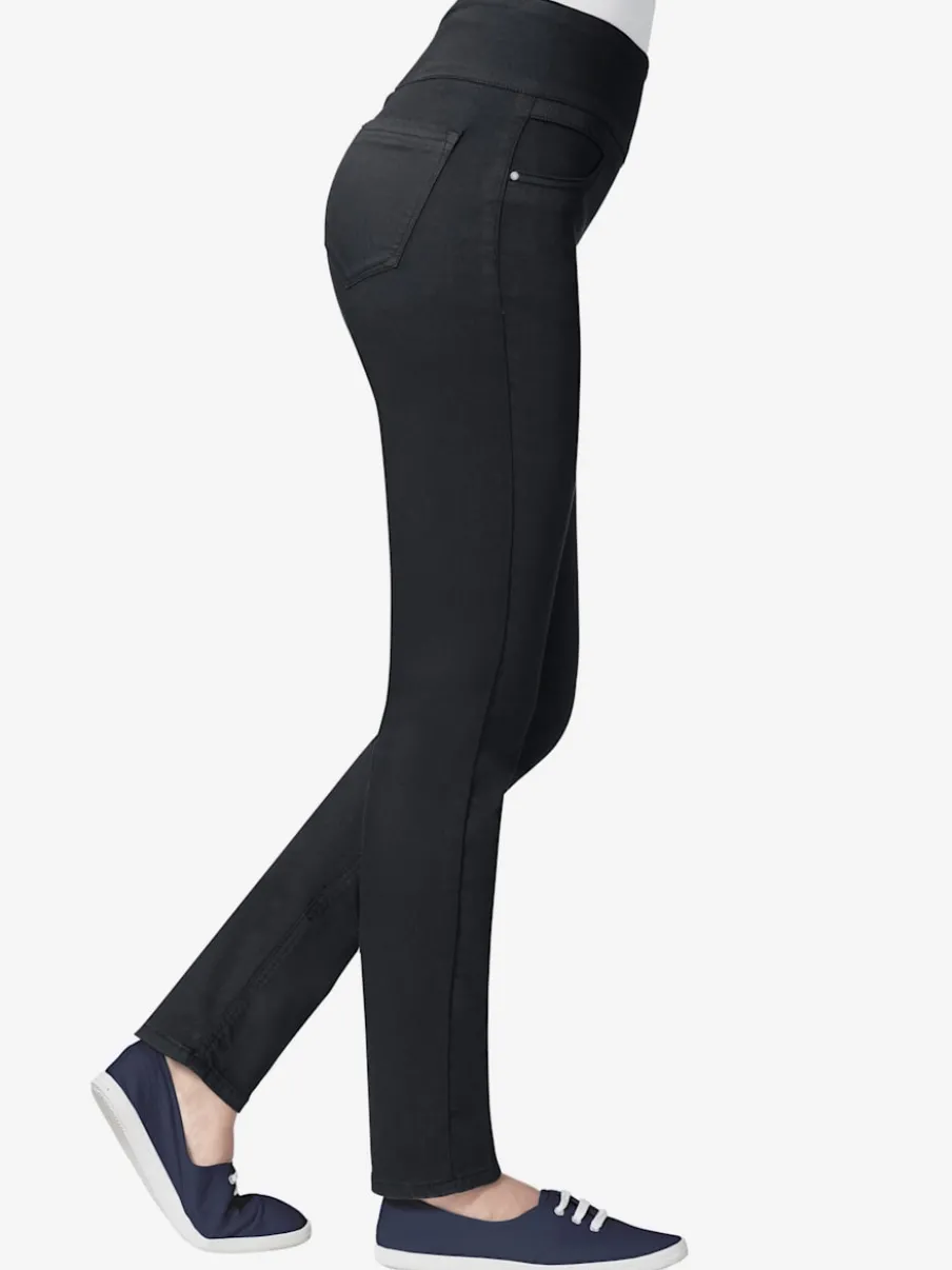 Pantalons confortables avec ceinture élastique et poches.