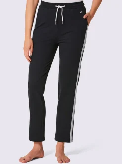 Pantalons confortables en matière sweat avec rayures brillantes