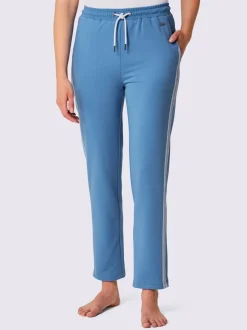 Pantalons confortables en matière sweat avec rayures brillantes