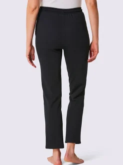 Pantalons confortables en matière sweat avec rayures brillantes