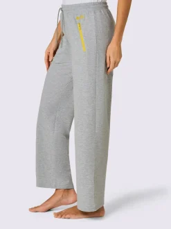 Pantalons confortables en matière sweat avec poches zippées