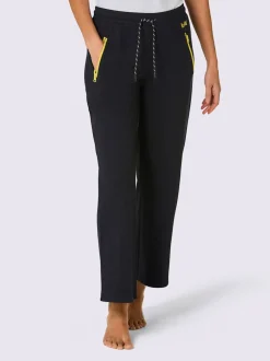 Pantalons confortables en matière sweat avec poches zippées