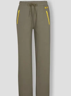 Pantalons confortables en matière sweat avec poches zippées