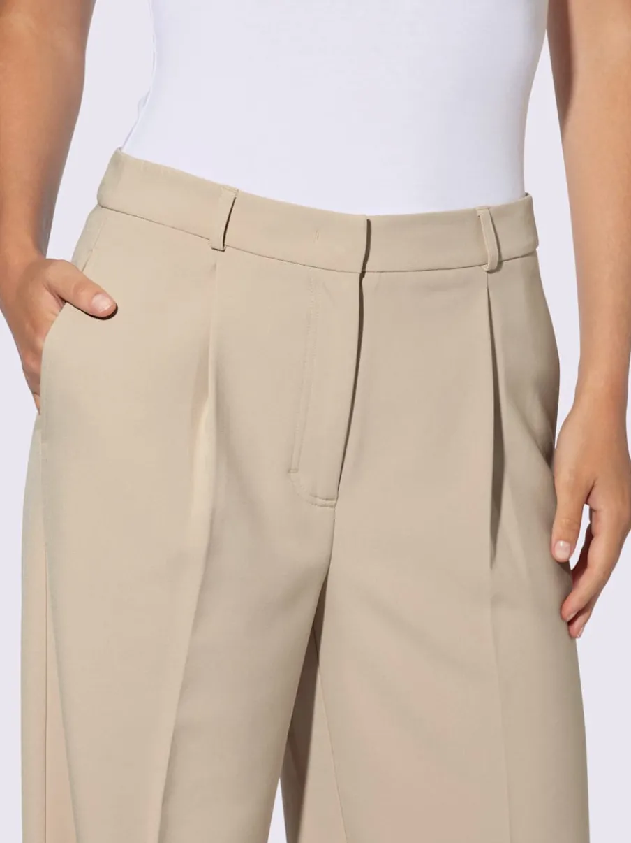 Pantalons confortables à pinces avec poches latérales