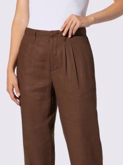 Pantalons confortables à pinces avec poches latérales