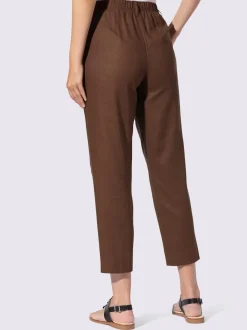 Pantalons confortables à pinces avec poches latérales