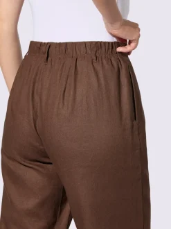 Pantalons confortables à pinces avec poches latérales