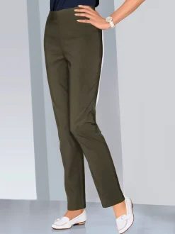 Pantalons costumes conforts avec ceinture élastique invisible