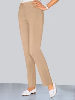 Pantalons costumes conforts avec ceinture élastique invisible