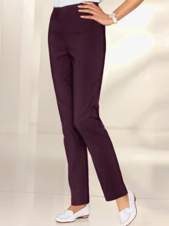Pantalons costumes conforts avec ceinture élastique invisible