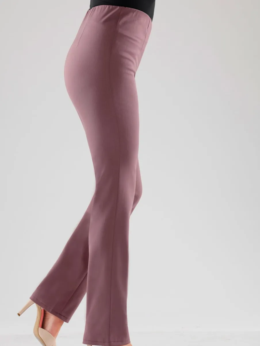 Pantalons costumes conforts avec ceinture élastique invisible