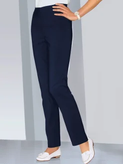 Pantalons costumes conforts avec ceinture élastique invisible