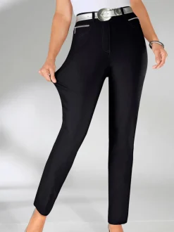 Pantalons costumes conforts avec ceinture élastique invisible