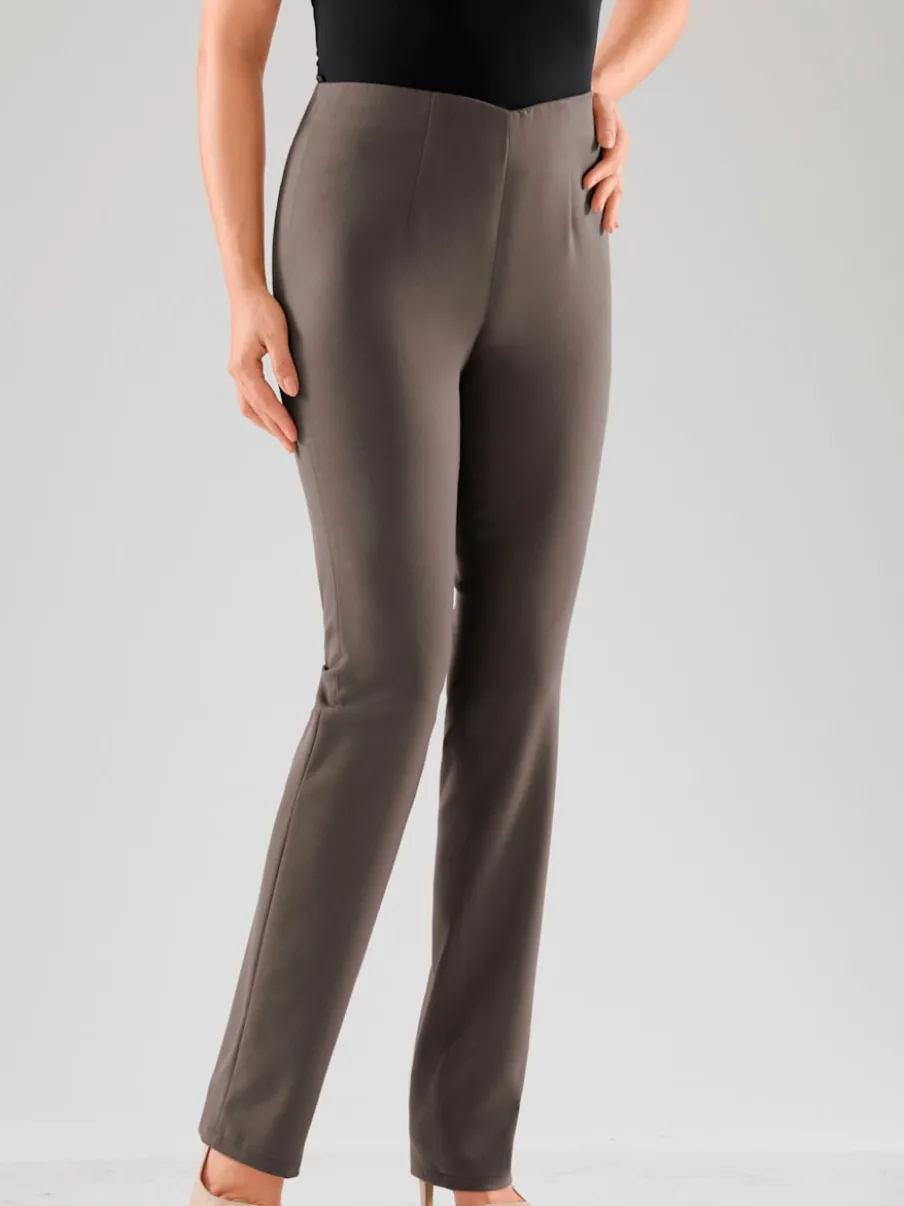 Pantalons costumes conforts avec ceinture élastique invisible