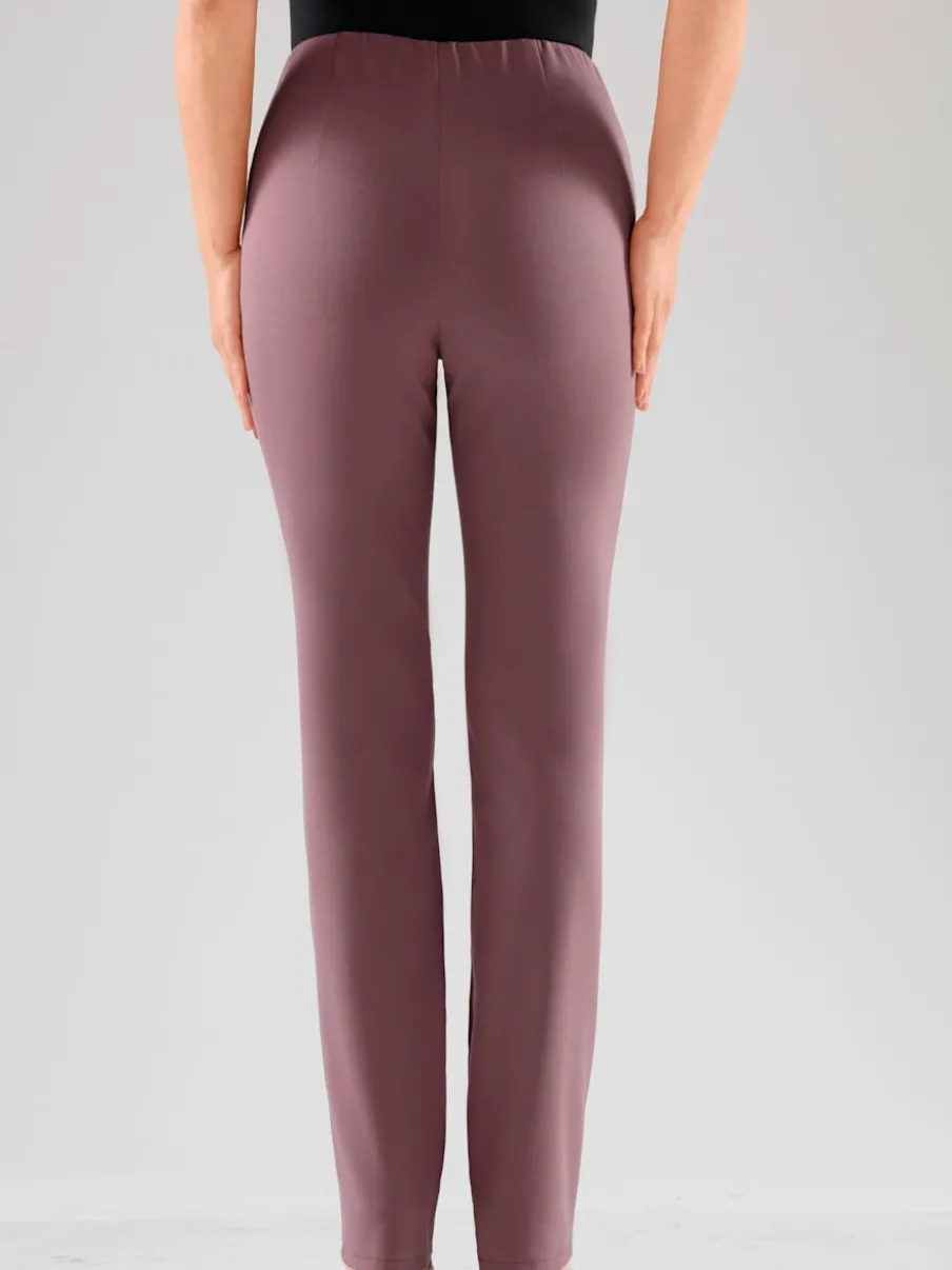 Pantalons costumes conforts avec ceinture élastique invisible