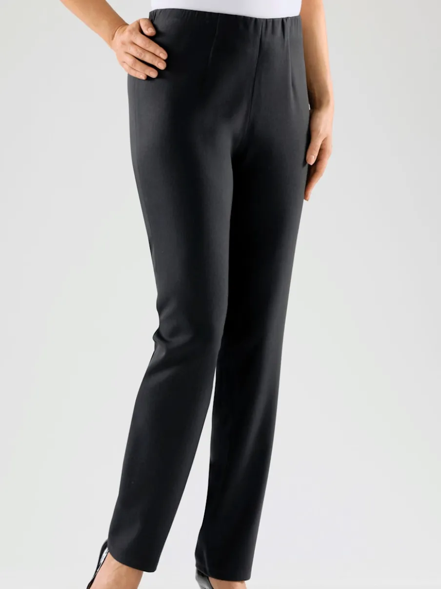 Pantalons costumes conforts avec ceinture élastique invisible