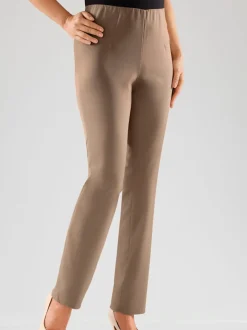 Pantalons costumes conforts avec ceinture élastique invisible