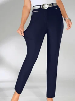 Pantalons costumes conforts avec ceinture élastique invisible