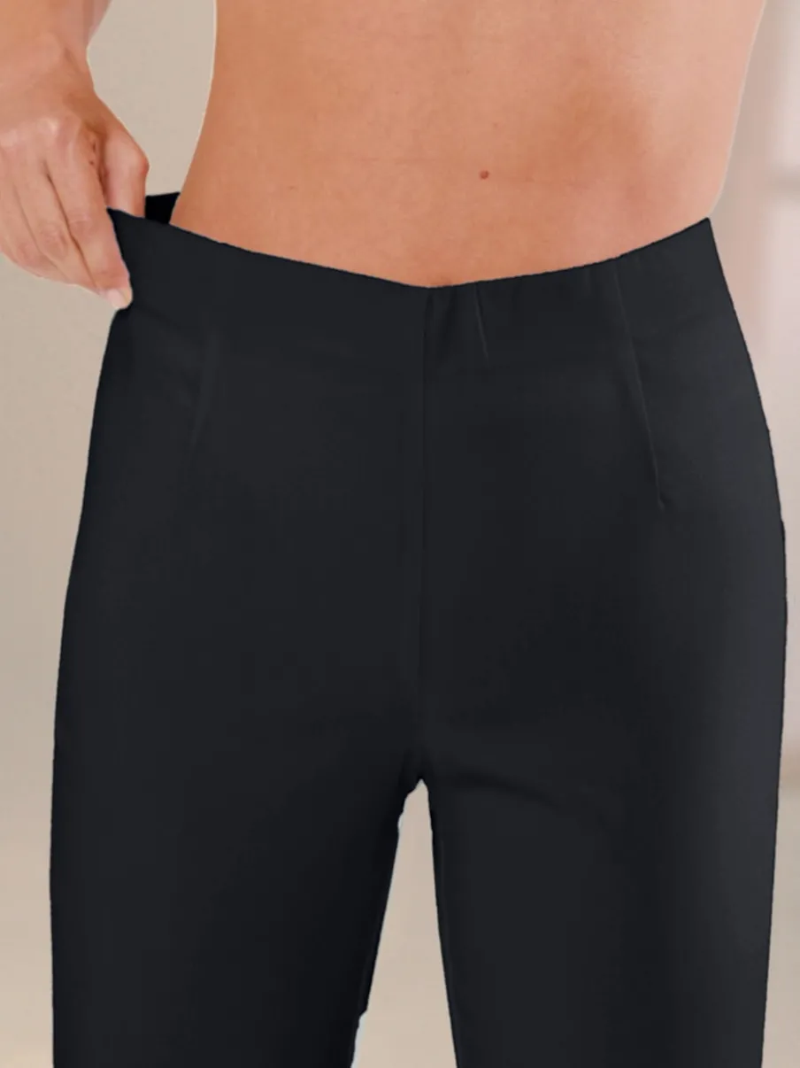 Pantalons costumes conforts avec ceinture élastique invisible