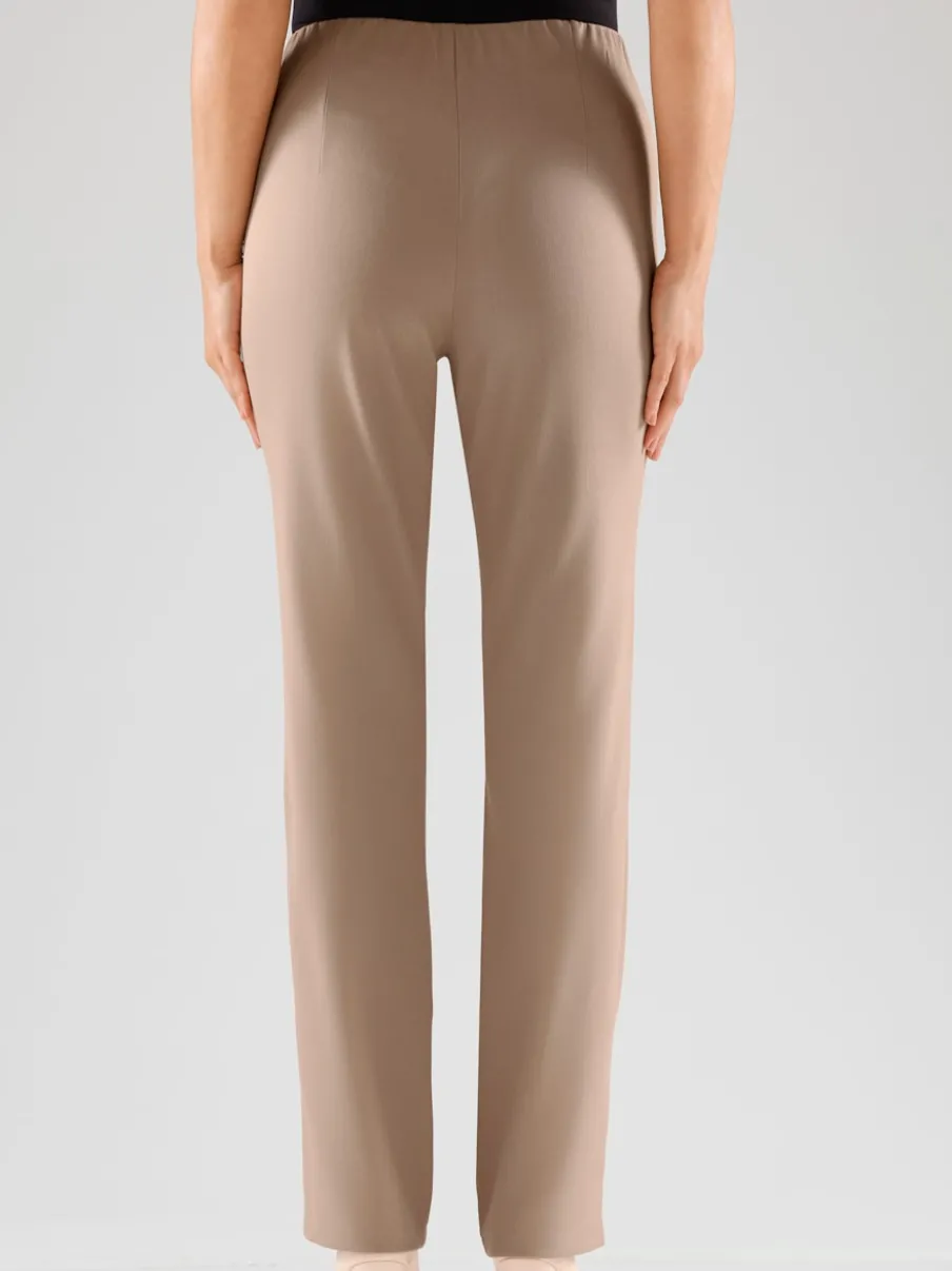 Pantalons costumes conforts avec ceinture élastique invisible