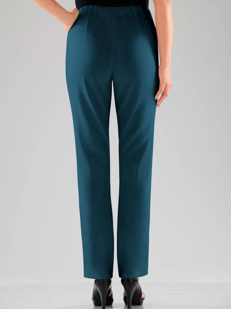 Pantalons costumes conforts avec ceinture élastique invisible