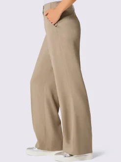 Pantalons à coupe ample en lin et lyocell confortables