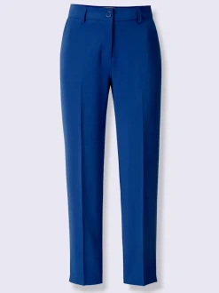 Pantalons coupe 7/8 avec poches et fente décorative