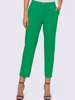 Pantalons coupe 7/8 avec poches et fente décorative