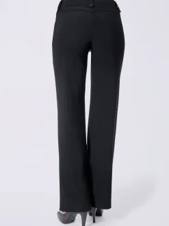 Pantalons coupe droite avec détails fantaisie et poches