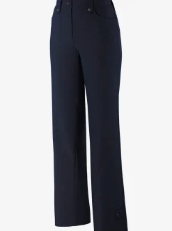 Pantalons coupe droite avec détails fantaisie et poches