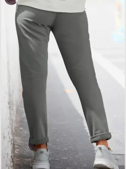 Pantalons décontractés avec ceinture élastique et poches latérales