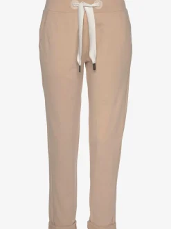 Pantalons décontractés avec ceinture élastique et poches latérales