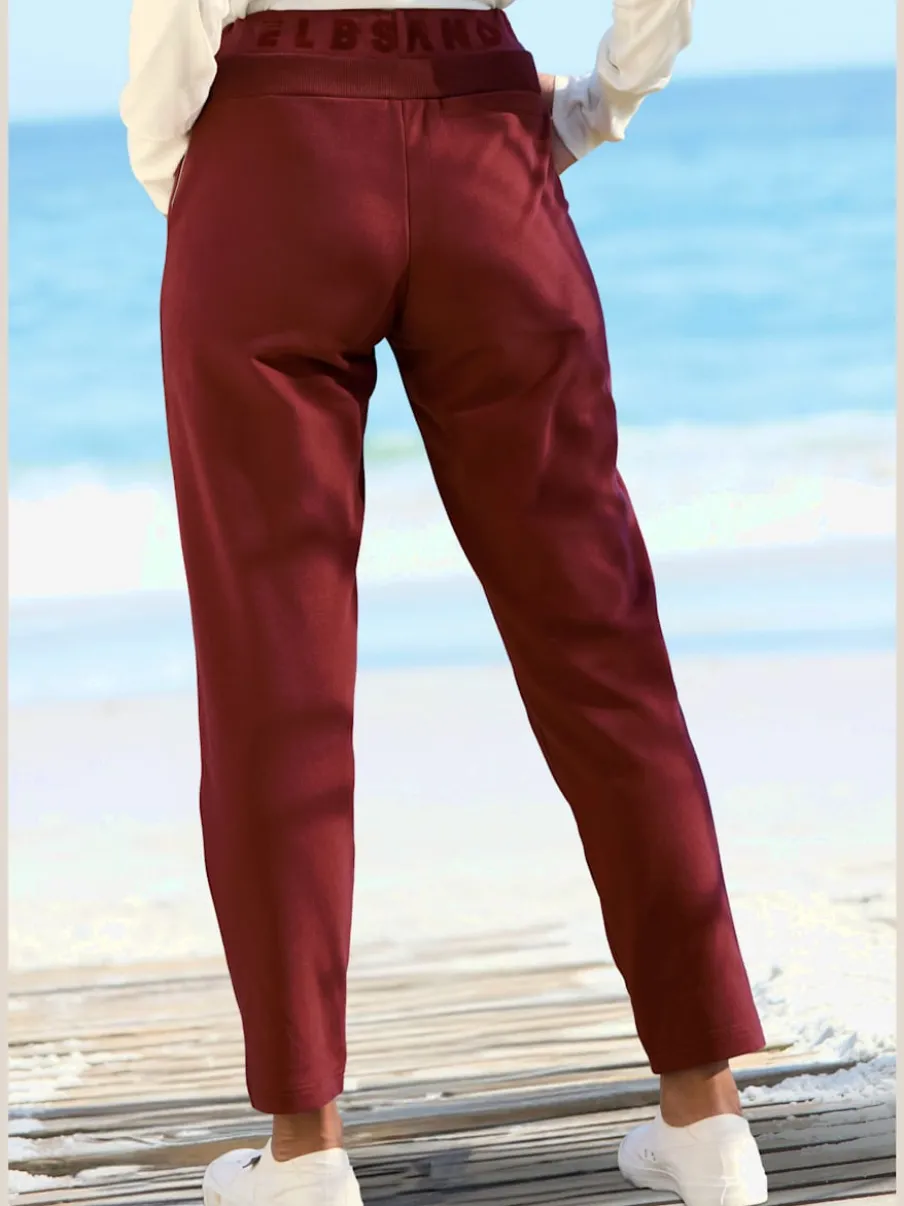 Pantalons décontractés avec ceinture élastique et poches latérales