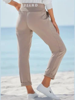Pantalons décontractés avec ceinture élastique et poches latérales