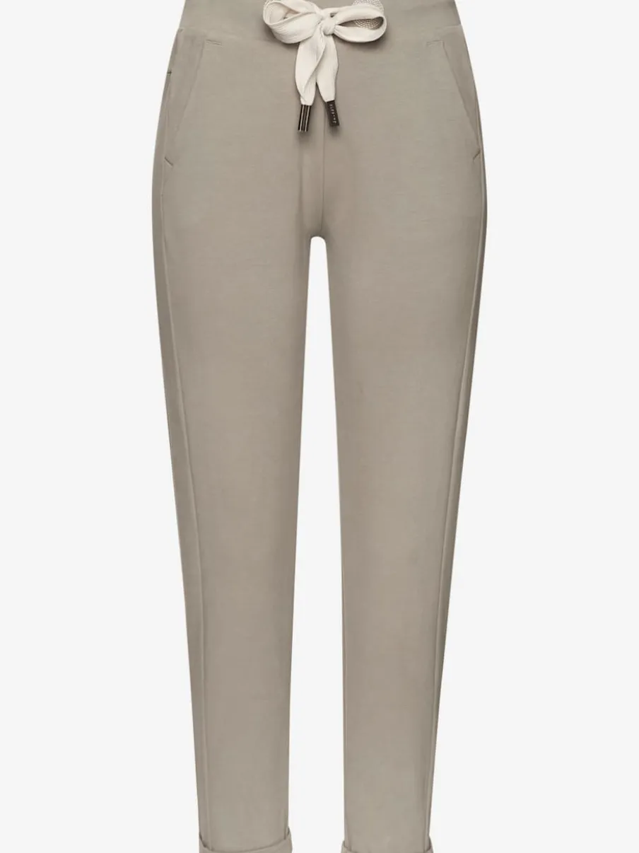 Pantalons décontractés avec ceinture élastique et poches latérales